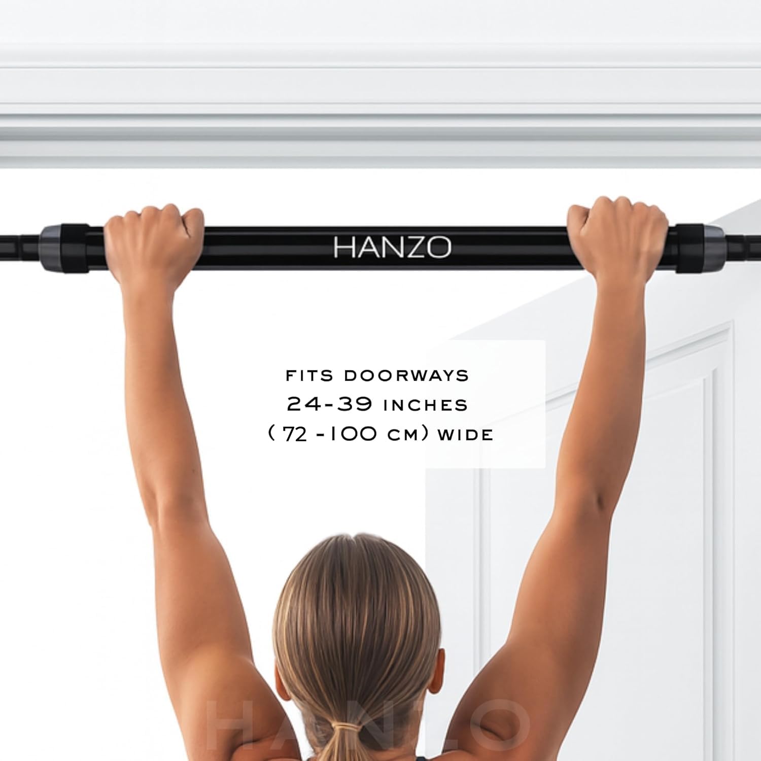 Amazon | HANZO 懸垂バー 突っ張り式 ドア枠用 工具不要 取り付け簡単